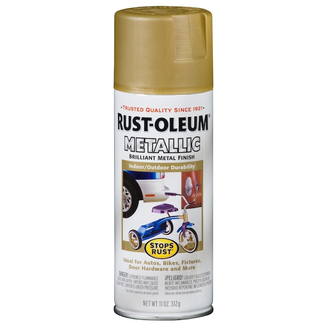 Rust-Oleum 11-oz Gold Rush Flat Spray Paint at