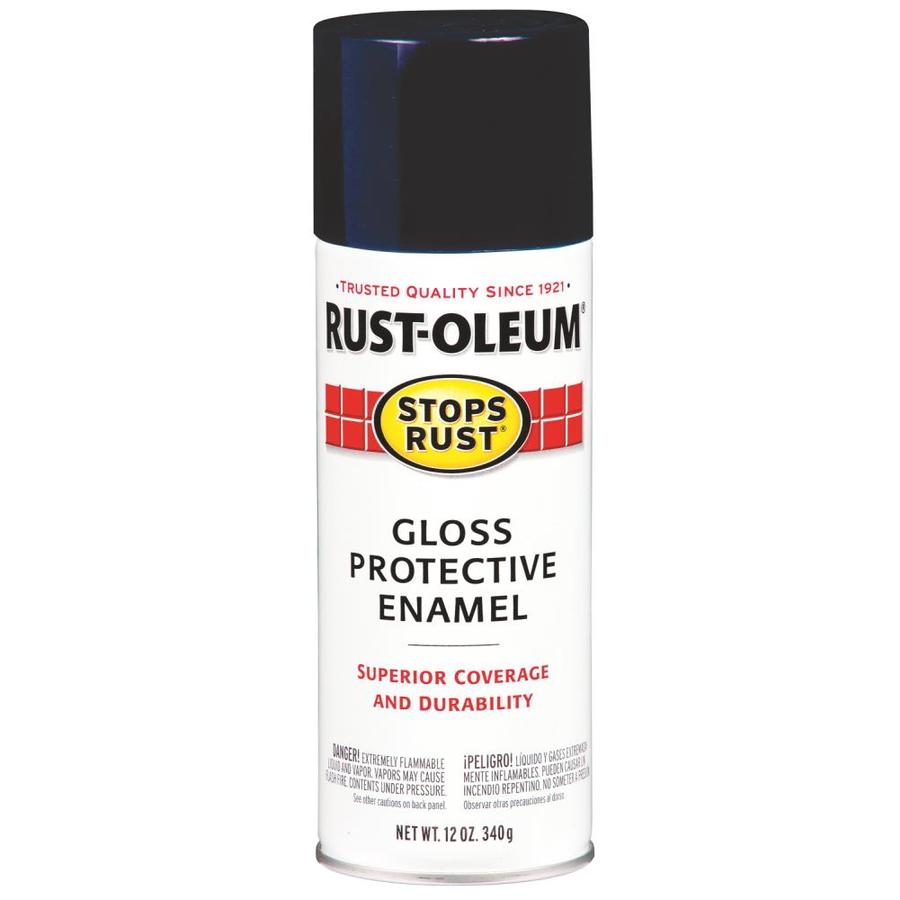 Rust-Oleum Stops Rust 12-oz Navy Blue Gloss Spray Paint at Lowes.com