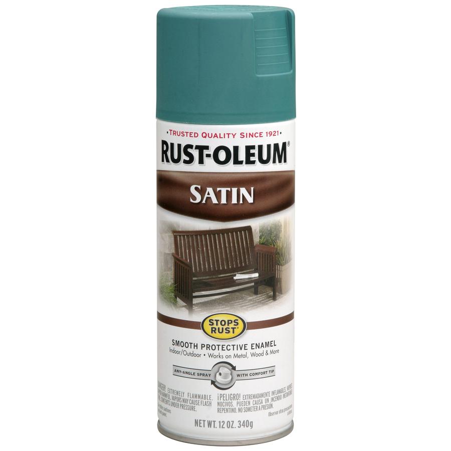 Rust-Oleum Stops Rust 7730830 12 Oz. Teal Satin Spray Paint