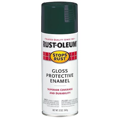 Rust-Oleum Stops Rust Gloss Dark Hunter Green Spray Paint ...
