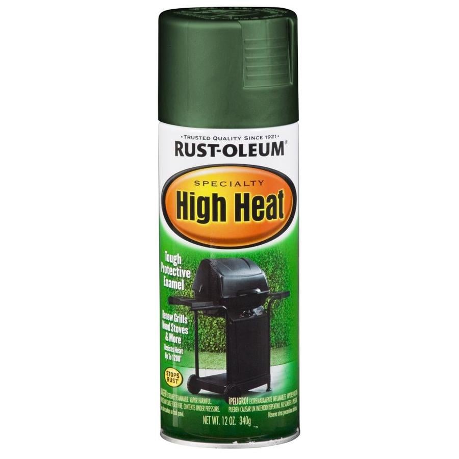 Rust-Oleum 7752830 High Heat Satin Green High Heat General Purpose (NET WT. 12-oz