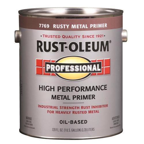 Rust-Oleum Professional Oil-Based Flat Rusty Metal Interior/Exterior ...