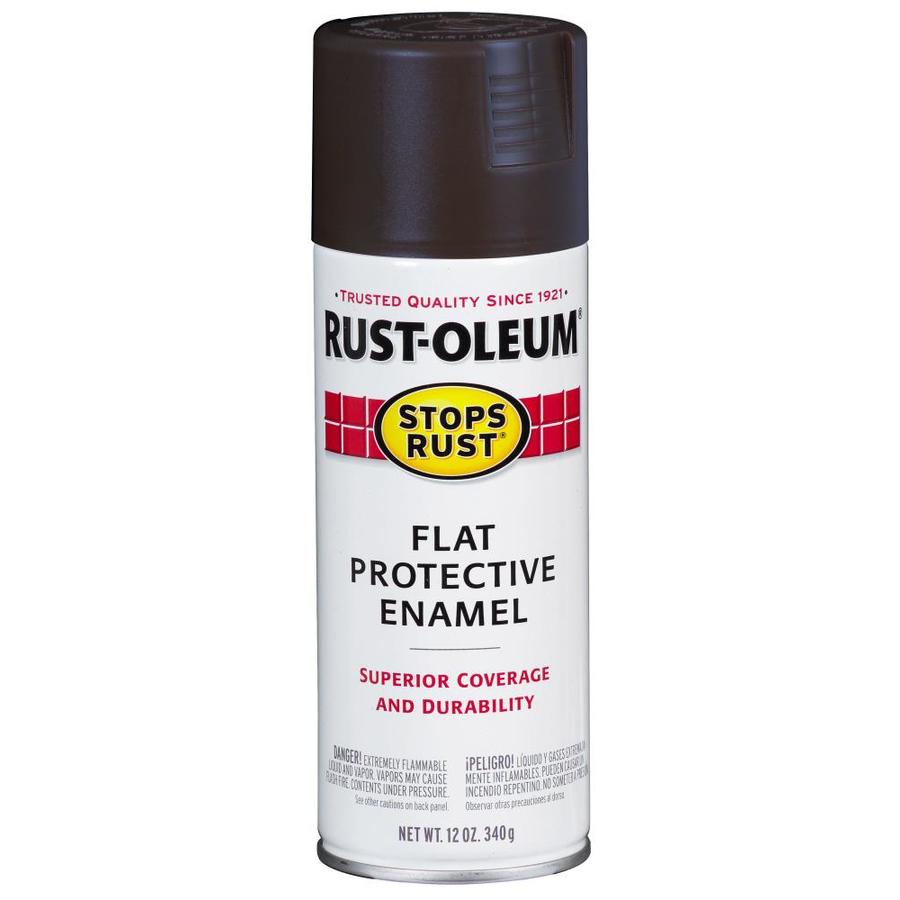 rust oleum spray paint flat black