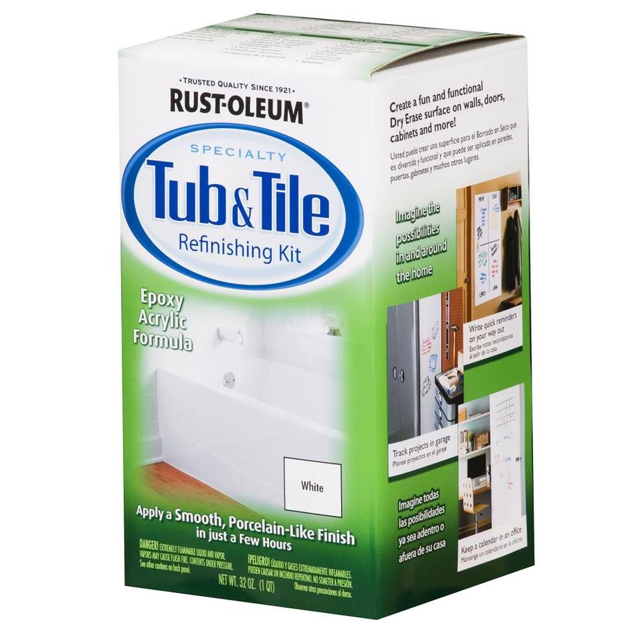 RustOleum Specialty White Gloss Tub and tile resurfacing kit (Actual