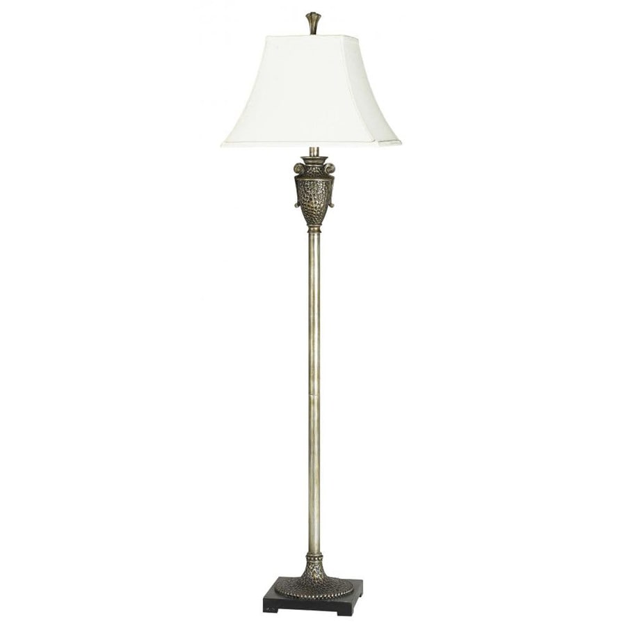 Axis 62 In 3 Way Switch Iron Torchiere Indoor Floor Lamp With Axis 62 In 3 Way Switch Iron Torchiere Indoor Floor Lamp With Fabric Shade