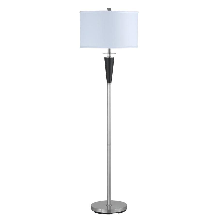 Axis 17 In Brushed Steel 3 Way Torchiere Floor Lamp With