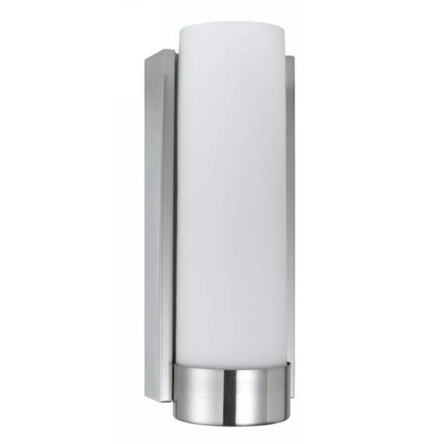 Axis 14 In W 1 Light Brushed Steel Corner Wall Sconce At Lowes Com   020193063965 