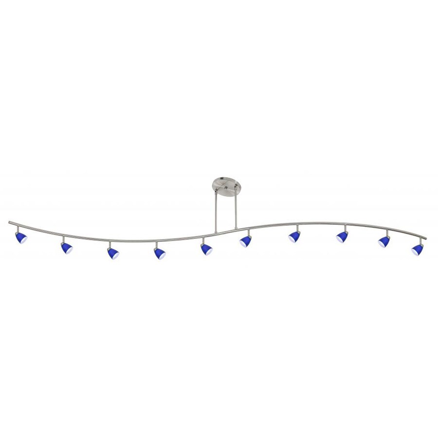 Axis 120-in 10-Light Brushed Steel Gu10 Pin Base Contemporary/Modern ...