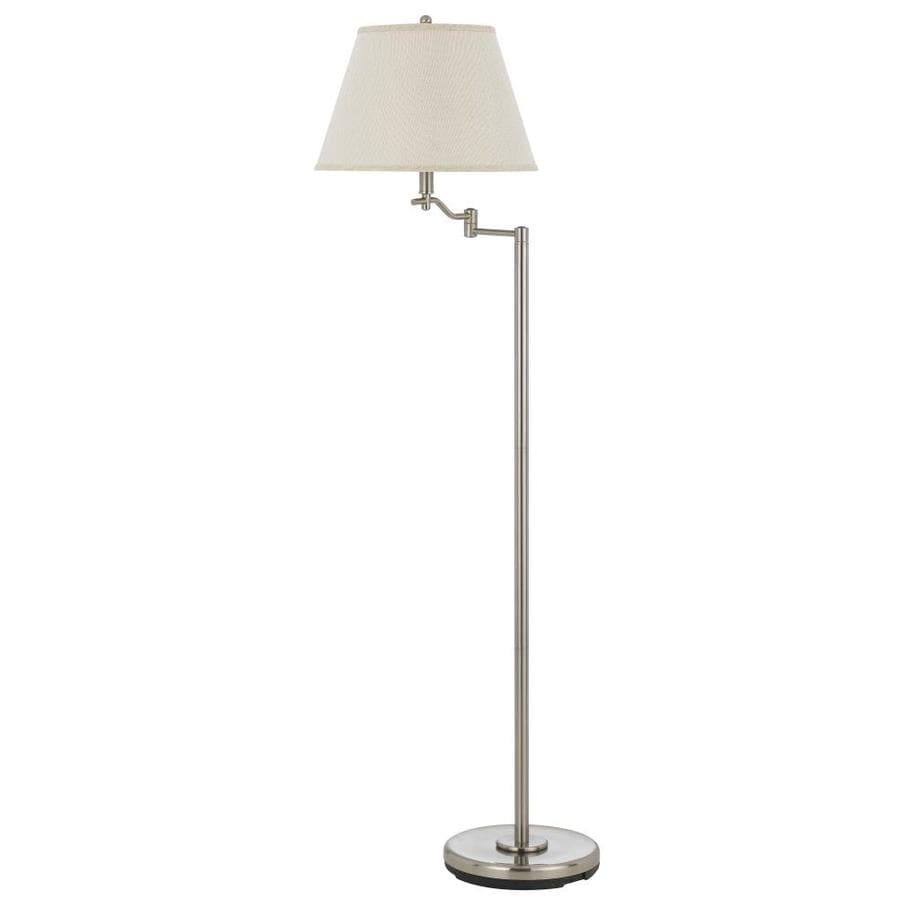 Axis 60 In Brushed Steel 3 Way Torchiere Floor Lamp With Fabric Axis 60 In Brushed Steel 3 Way Torchiere Floor Lamp With Fabric Shade