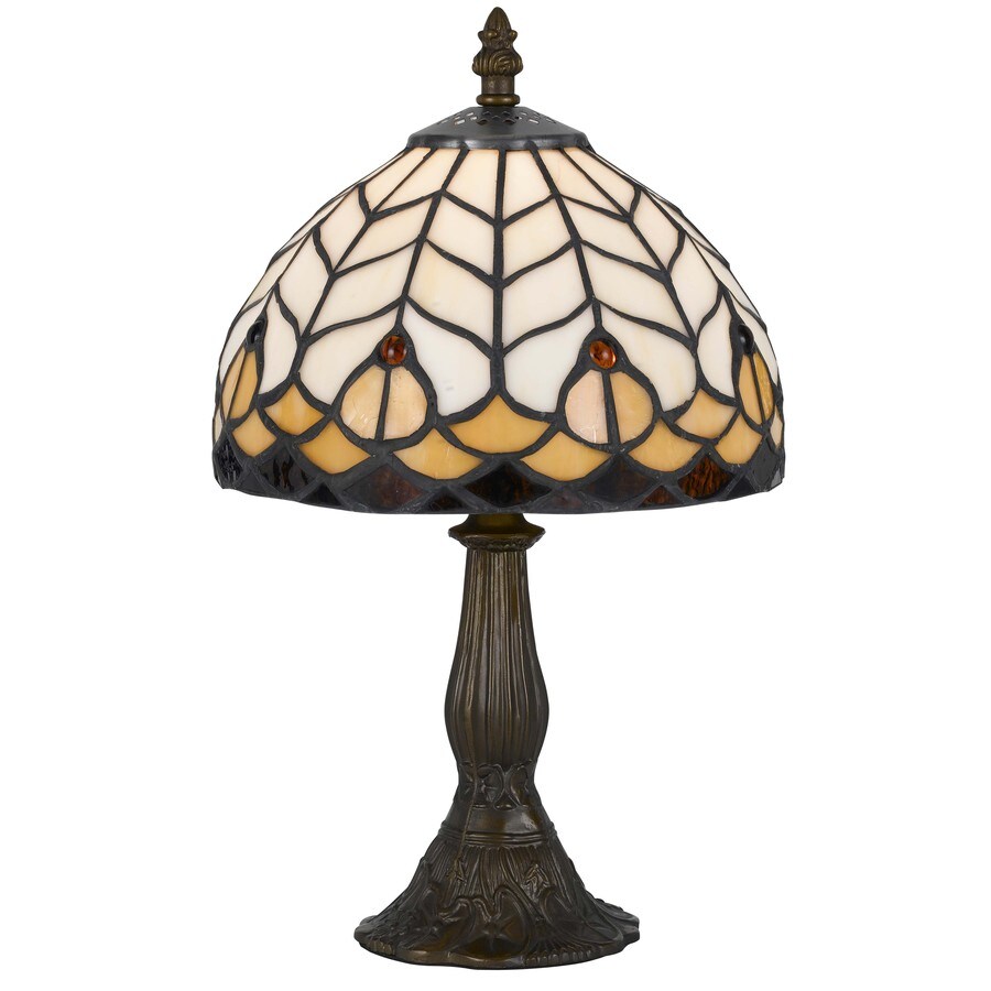 Axis 13.5-in Antique Brass Standard 3-way Switch Table Lamp With Glass 