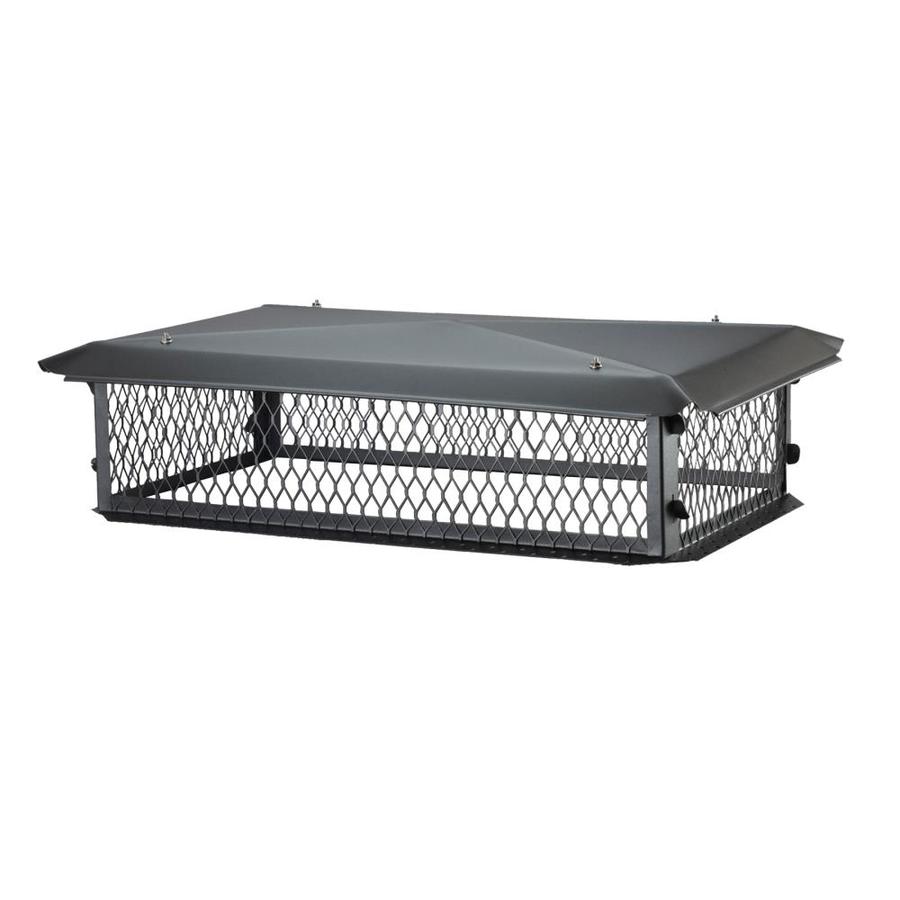 HYC 14in W x 21in L Black Galvanized Steel Rectangular Chimney Cap