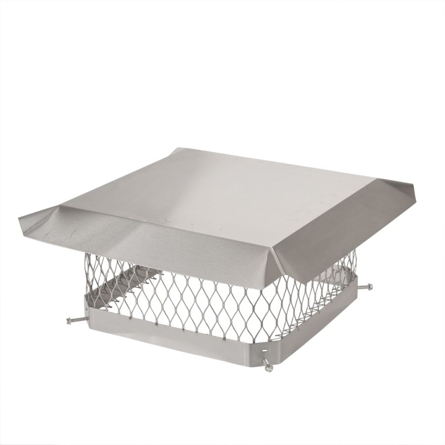 Shelter 13-in W x 13-in L Stainless Steel Square Chimney Cap at Lowes.com 13x13 Stainless Steel Chimney Cap