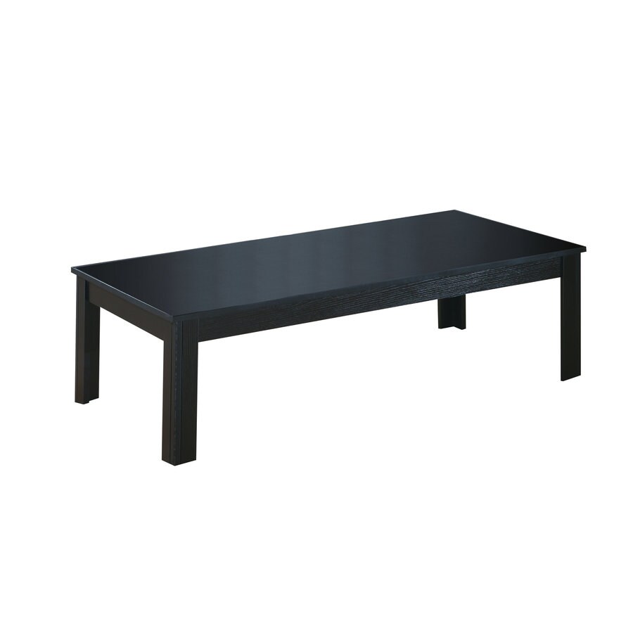 Monarch Specialties Black Rubberwood Accent Table Set At Lowes Com
