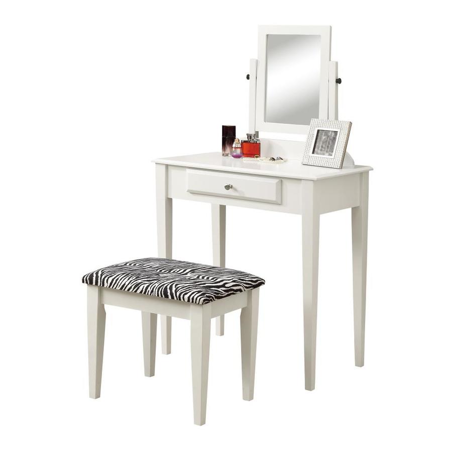 Monarch Specialties White Makeup Vanity At Lowes Com