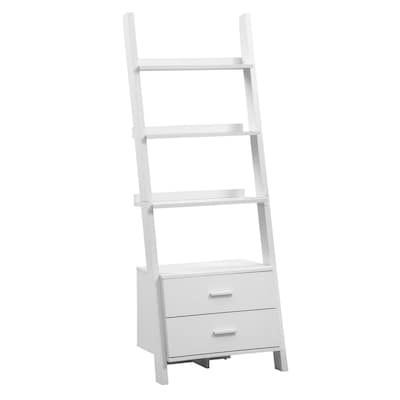Monarch Specialties White 4 Shelf Bookcase At Lowes Com