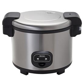 Aroma 60-Cup Cool Touch Commercial Rice Cooker, Stainless Steel