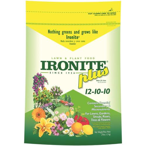 Ironite Plus 3-lb 375-sq Ft 12-10 10 In The Lawn Fertilizer Department 