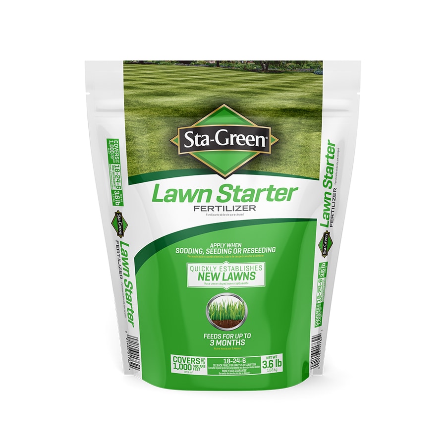 Sta Green 3 6 Lb 1000 Sq 18 24 6 Lawn Starter At Lowes Com