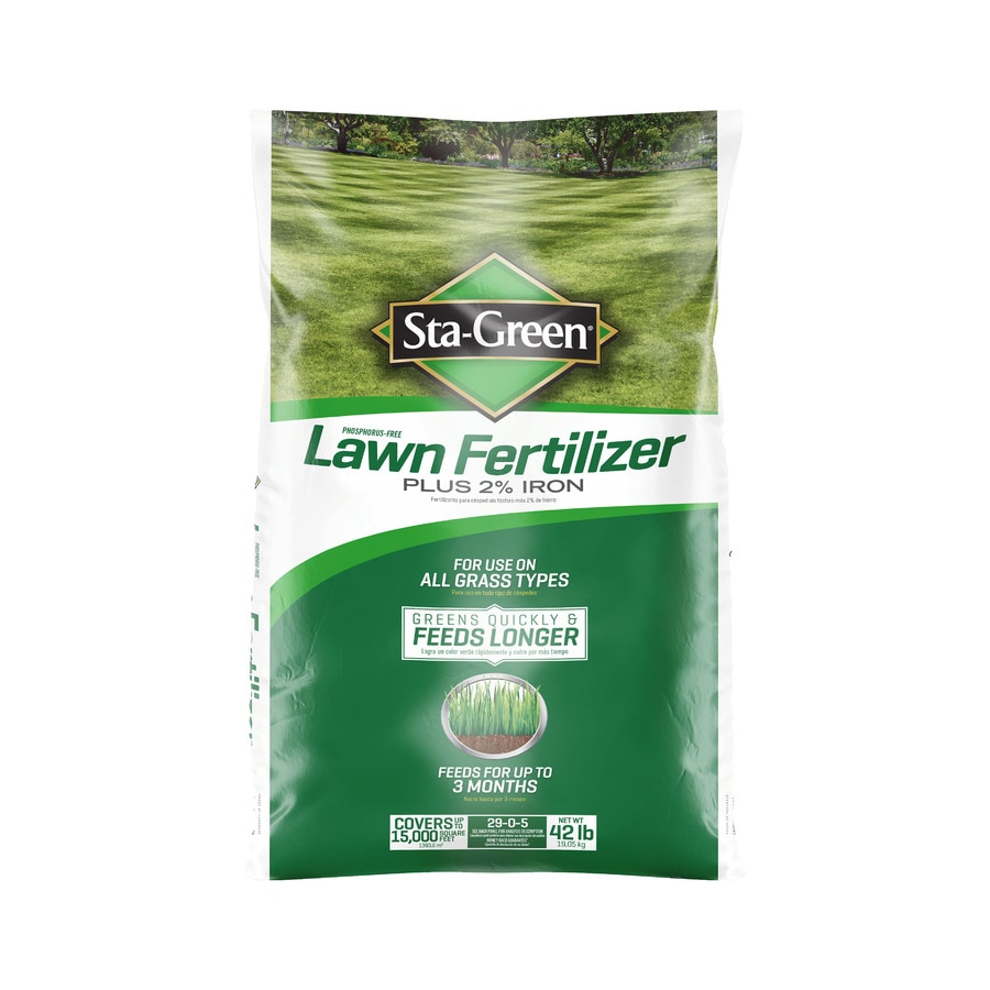 Lawn Grass Fertilizer Sta-Green All Grass Types Feeds Longer 42-lb