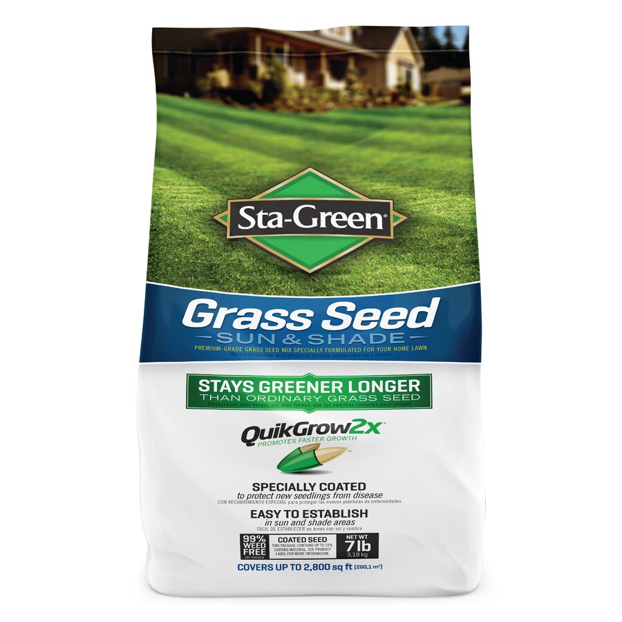 Shop Sta-Green 7-lb Sun and Shade Grass Seed at Lowes.com Best Grass Seed For Oklahoma Shade