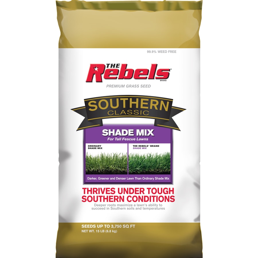 Rebel Southern Classic 15lb Dense Shade Grass Seed at