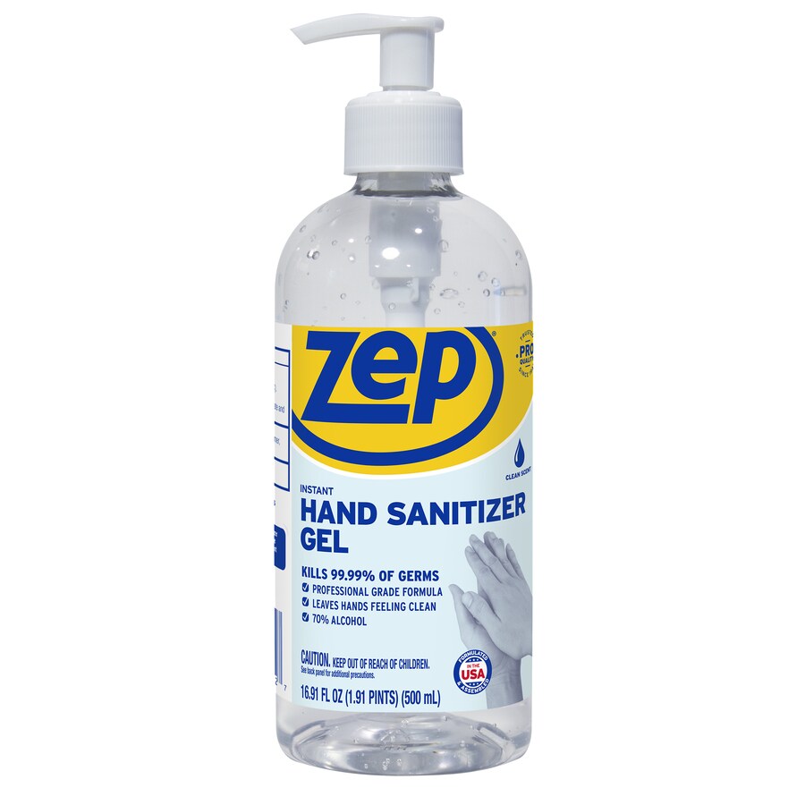 Zep 169 Oz Fragrance Free Hand Sanitizer Bottle Gel In The Hand