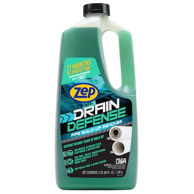 Zep Drain Defense Pipe Build Up Remover 64 Fl Oz Drain