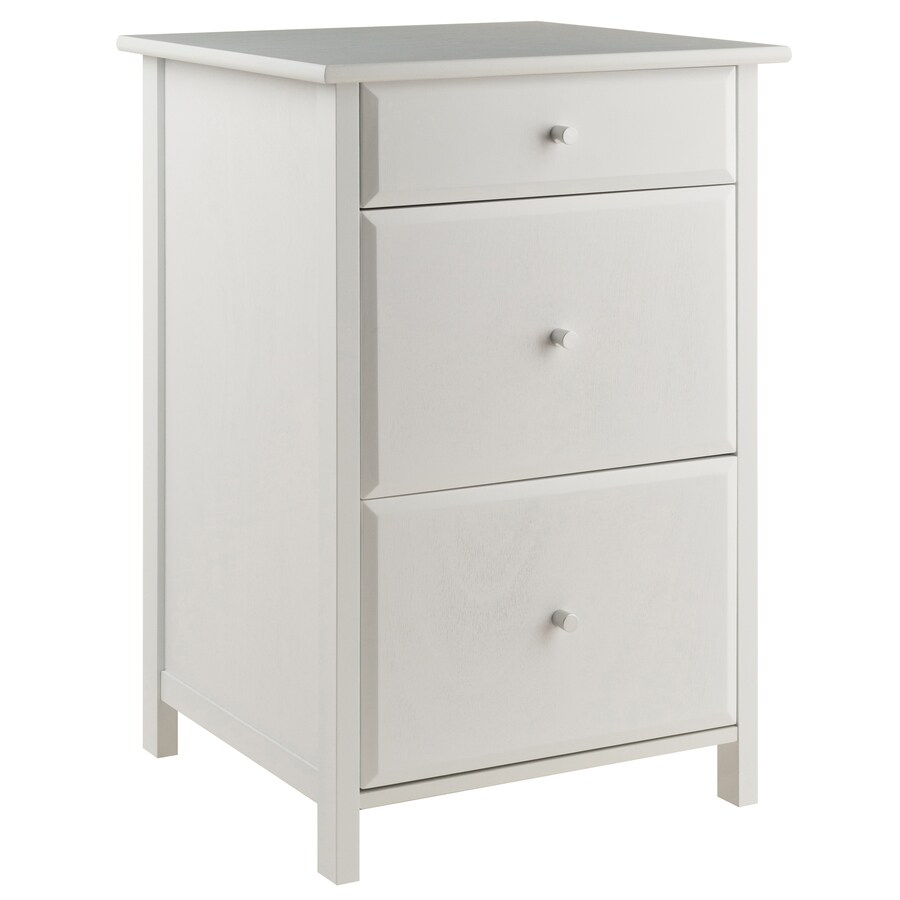 Winsome Wood Delta White 3 Drawer File Cabinet At Lowes Com