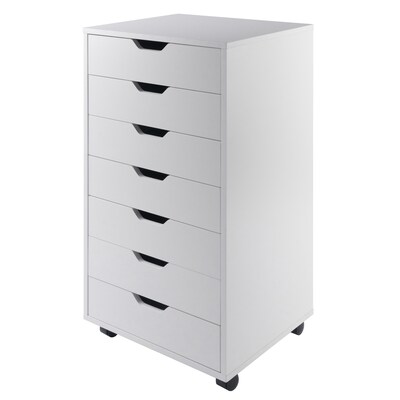 Winsome Wood Halifax White 7 Drawer File Cabinet At Lowes Com