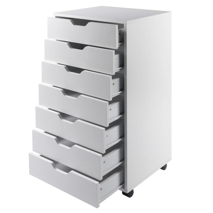 Winsome Wood Halifax White 7-Drawer File Cabinet in the 