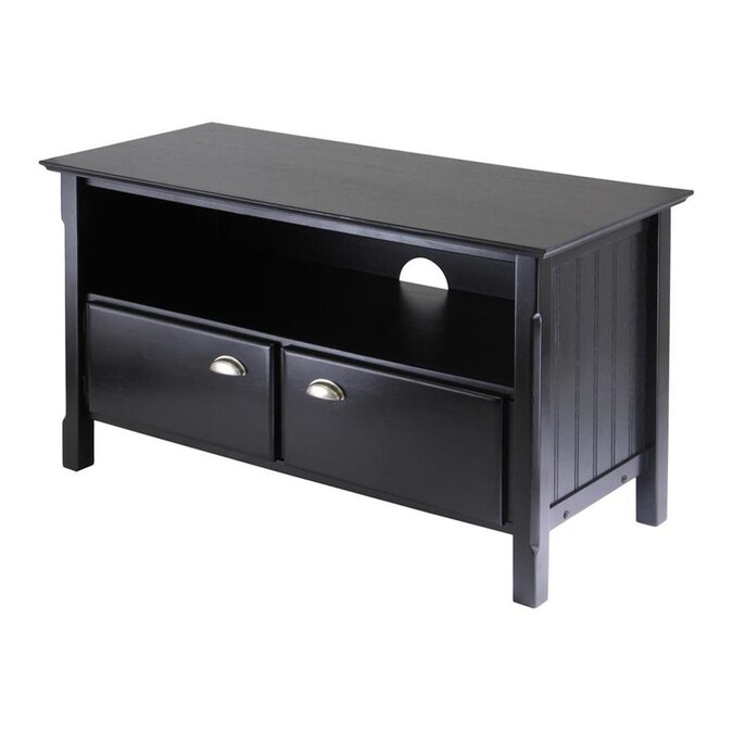 Winsome Wood Timber Black TV Cabinet in the TV Stands ...