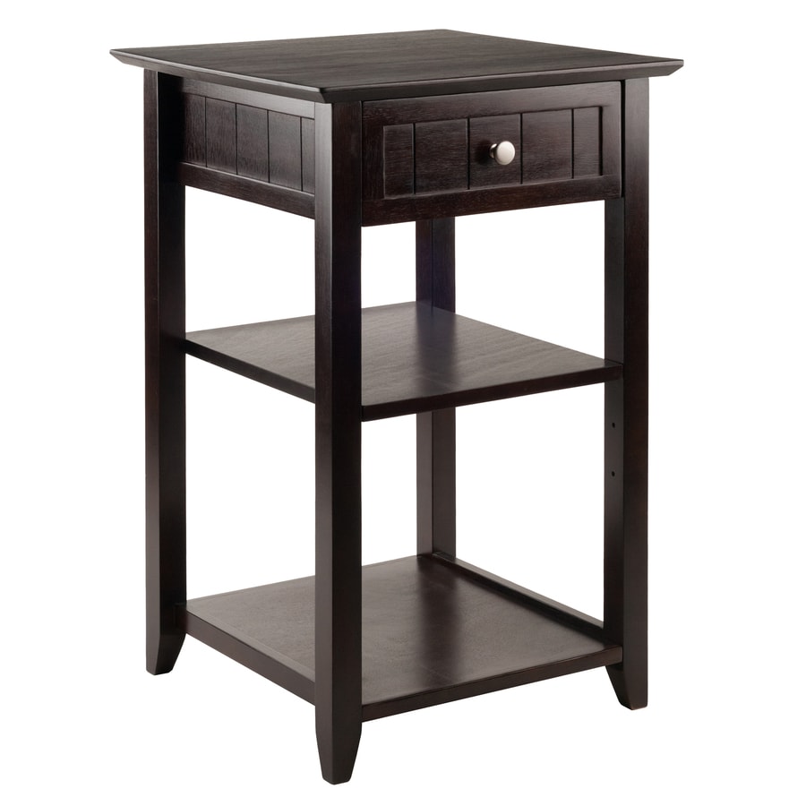 Winsome Wood Burke 31 1 In Coffee Printer Stand At Lowes Com