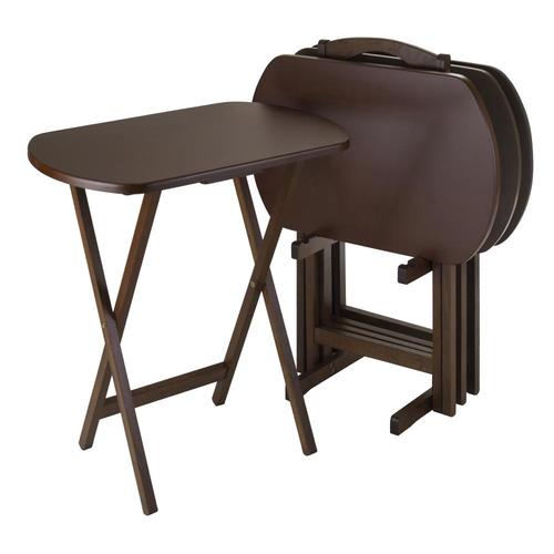 Winsome Wood 5Pack 15.75in x 23.75in Indoor Composite Brown Folding