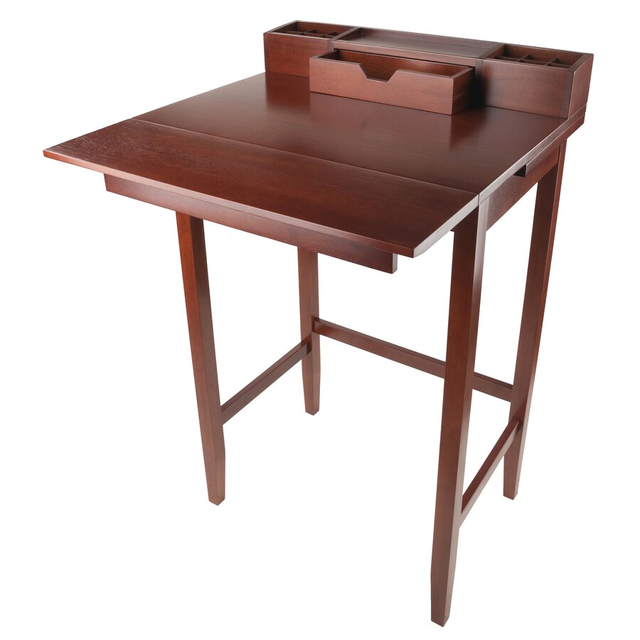 Winsome Wood Archie Transitional Walnut Standing Desk At Lowes Com