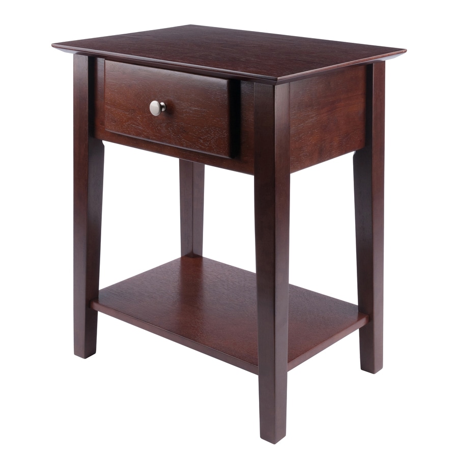 Winsome Wood Shaker Antique Walnut Nightstand at