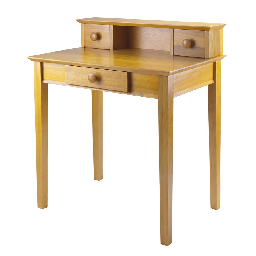 Winsome Wood Studio Traditional Honey Writing Desk At Lowes Com