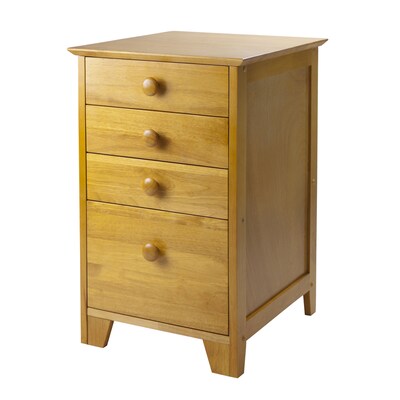 Winsome Wood Studio Honey 4 Drawer File Cabinet At Lowes Com
