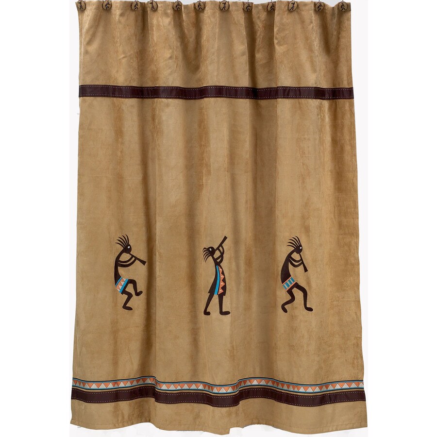 Avanti Kokopelli Polyester Patterneded Avanti Kokopelli Polyester Patterneded Shower Curtain 70 In X 72