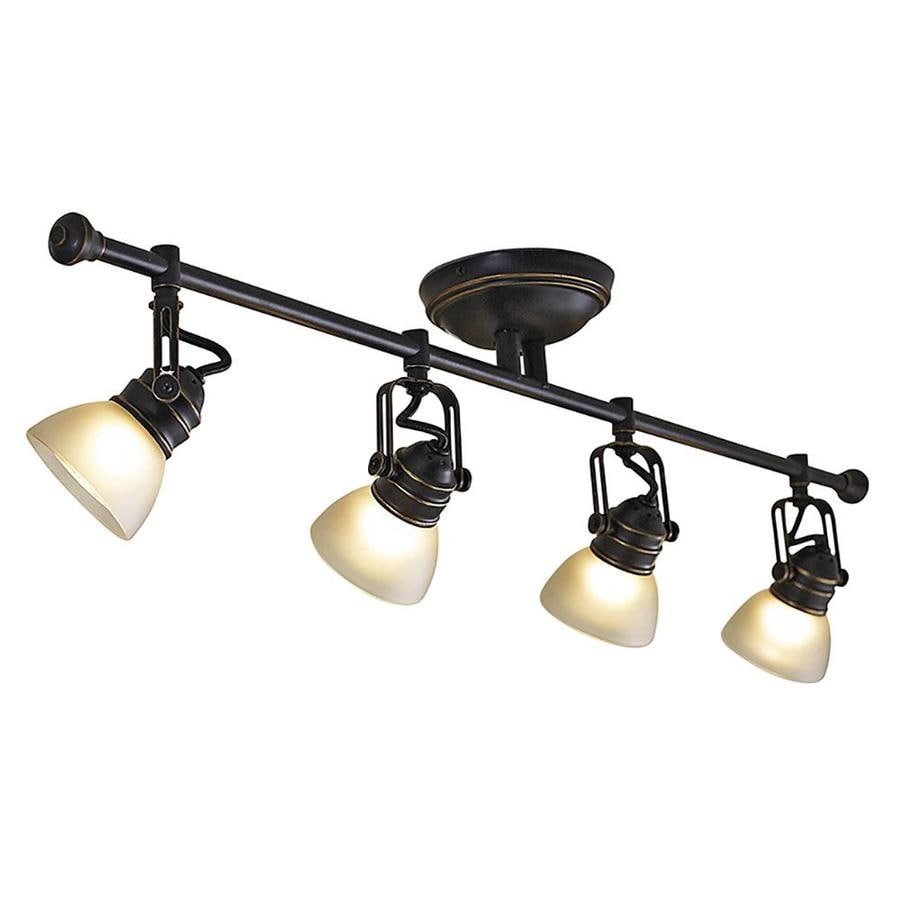 Allen Roth Tucana 4 Light 34 75 In Oil Rubbed Bronze Dimmable Fixed   022011609003 