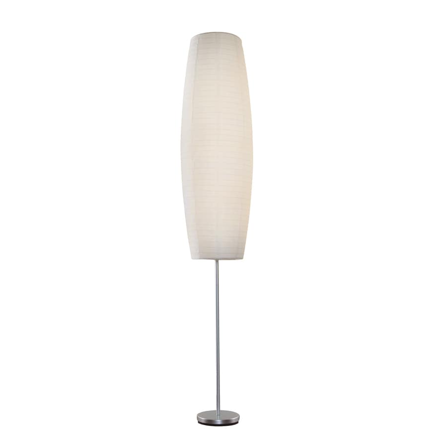 Style Selections 17965-000 Erskin 70-in Silver Shaded Floor Lamp