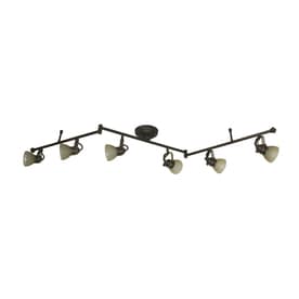 Allen Roth Valleymede 4 Light 34 75 In Brushed Nickel Dimmable Led Track Bar Fixed Track Light Kit In The Fixed Track Lighting Kits Department At Lowes Com