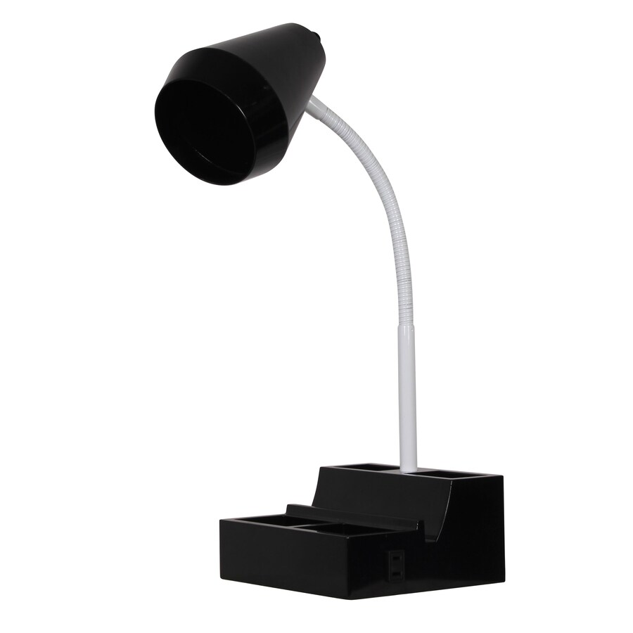 Style Selections 18 75 In Adjustable Black Desk Lamp With