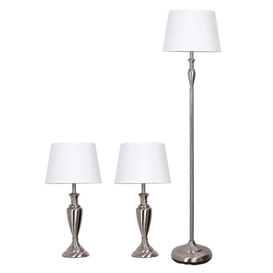 Catalina Lincoln 3 Piece Lamp Set With White Shades At Com Catalina Lincoln 3 Piece Lamp Set With White Shades