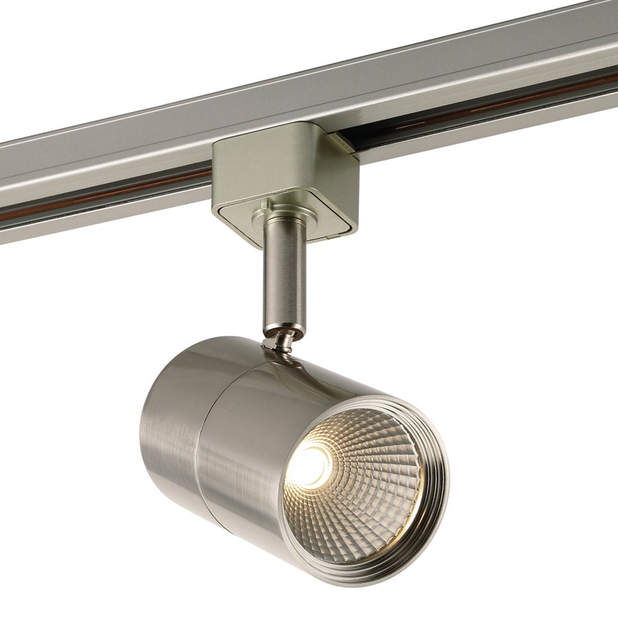 Track Lighting at Lowe's: Track Lighting Kits and More - Project Source 1-Light Dimmable Brushed Nickel Flat Back Linear LED Track  Lighting Head