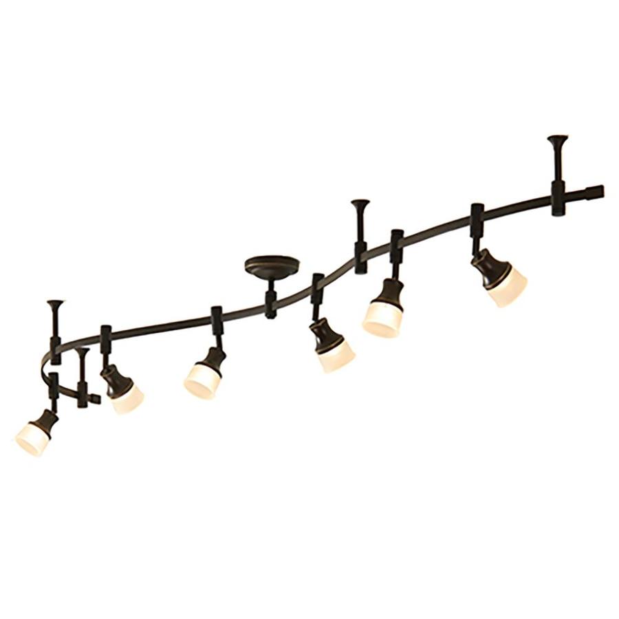 Allen Roth Sloan 6 Light 96 In Bronze Dimmable LED Flexible Track   022011652023 