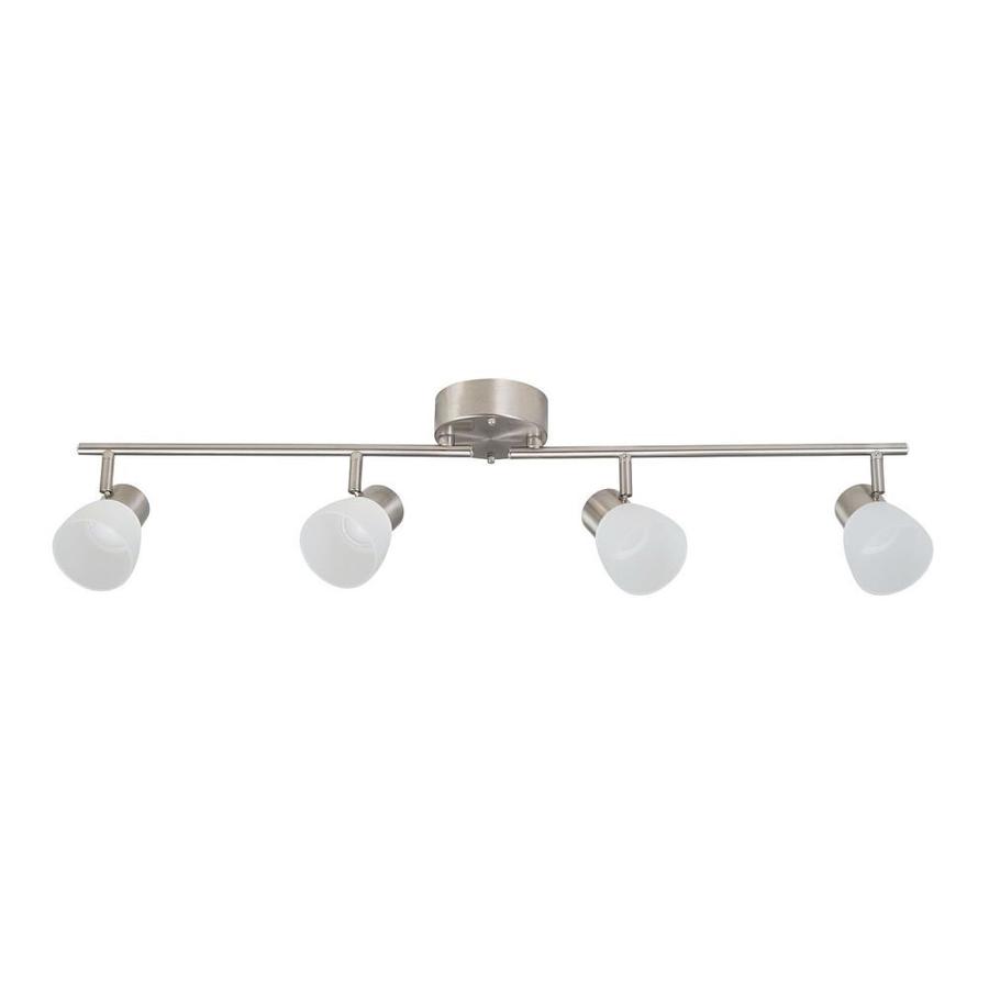 Sawyer 4 Light 35 8 In Brushed Nickel Dimmable Led Track Bar Fixed Track Light Kit