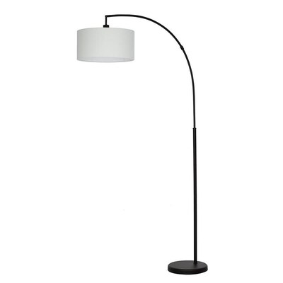 Allen Roth 74 25 In Painted Bronze Arc Floor Lamp At Lowes Com