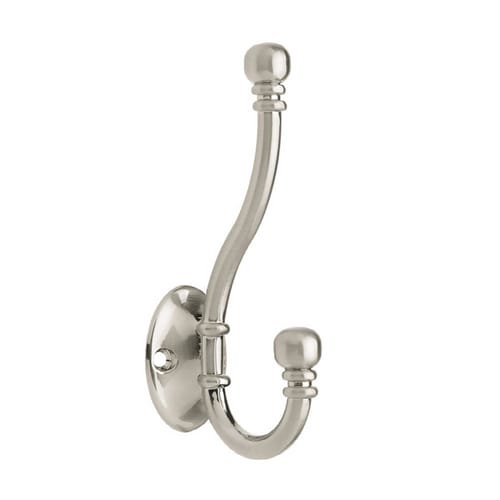 Brainerd Satin Nickel Garment Hook in the Decorative Wall Hooks ...