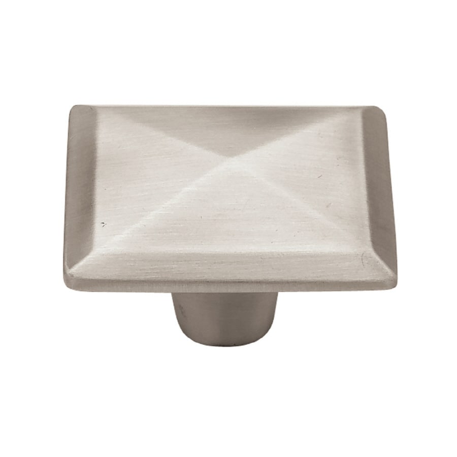 Shop Brainerd Brushed-Satin Pewter Square Cabinet Knob at Lowes.com