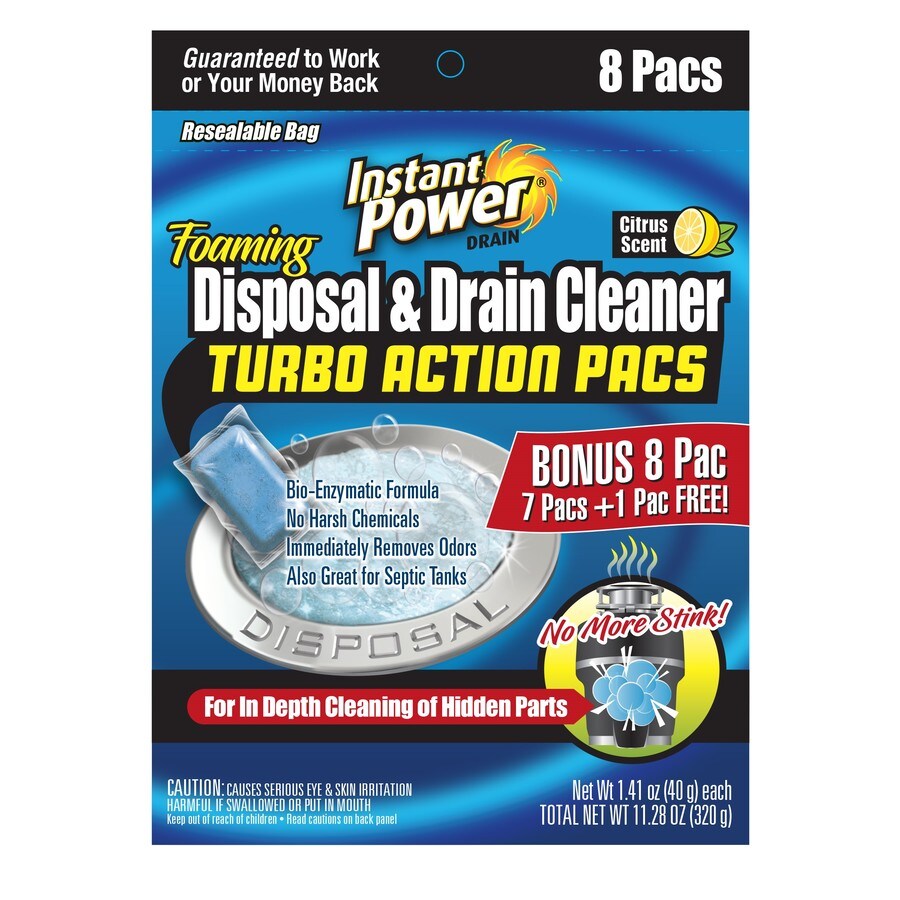 Instant Power 8Pack 11.2oz Drain Cleaner DropIn Tablet in the Drain